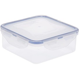 LOCK & LOCK Easy Essentials Food Storage lids/Airtight containers, BPA Free, Square-29 oz-for Veggies, Clear