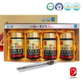 고려 6년근 홍삼농축액 진세노사이드 240g x 4병 Korean 6-Year-Old Red Ginseng Extract Ginsenoside 240g x 4 Bottles