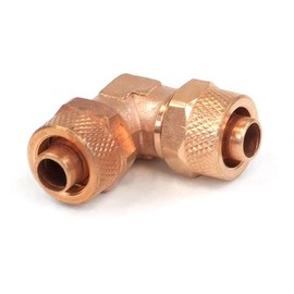 11/8mm (8x1,5mm) L Schlauchverbinder - verkupfert