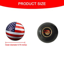 Bittwee 4PCS Car Tire Valve Stem Caps, Patriotic USA Flag Dustproof Corrosion Resistant Automotive Wheel Valve Cover, Vehicle Exterior Decor Accessories Universal for SUV Truck RV Motorcycle