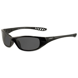 Jackson Safety 25714 V40 Hell Raiser Safety Eyewear, Smoke Polycarbon Anti-Scratch Lenses, Black Frame
