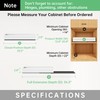 Pull out Cabinet Organizer, 2 pack, 20.5" Deep Heavy Slide