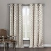 Duck River Textile Harris Geometric Window Curtain, 36x84 (2 Pieces), Taupe