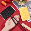 letsinstyle 2 Pcs 10 Yards Black Yellow Satin Bia Tapes,