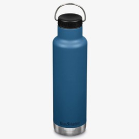 Klean Kanteen 20oz (592ml) Insulated Water Bottle with Loop Cap, Black