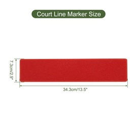 PATIKIL 12pcs Pickleball Court Marking Kit Court Line Marker Pickleball Lines Red