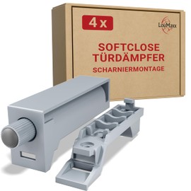 LouMaxx Soft Close Door Damper Cabinet Set of 4 - Cabinet Door Damper Grey