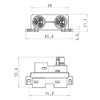 Wieland 800025 Junction Gesis Cable System with 1 Plug and