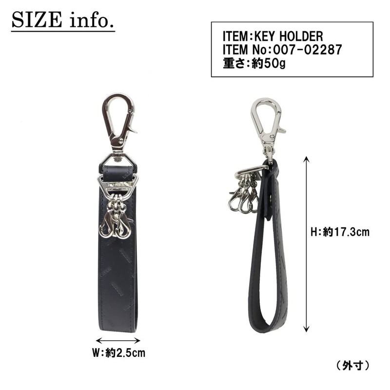 PORTER ENCHASE Enchase Keychain Key Holder 007-02287 Gray/11