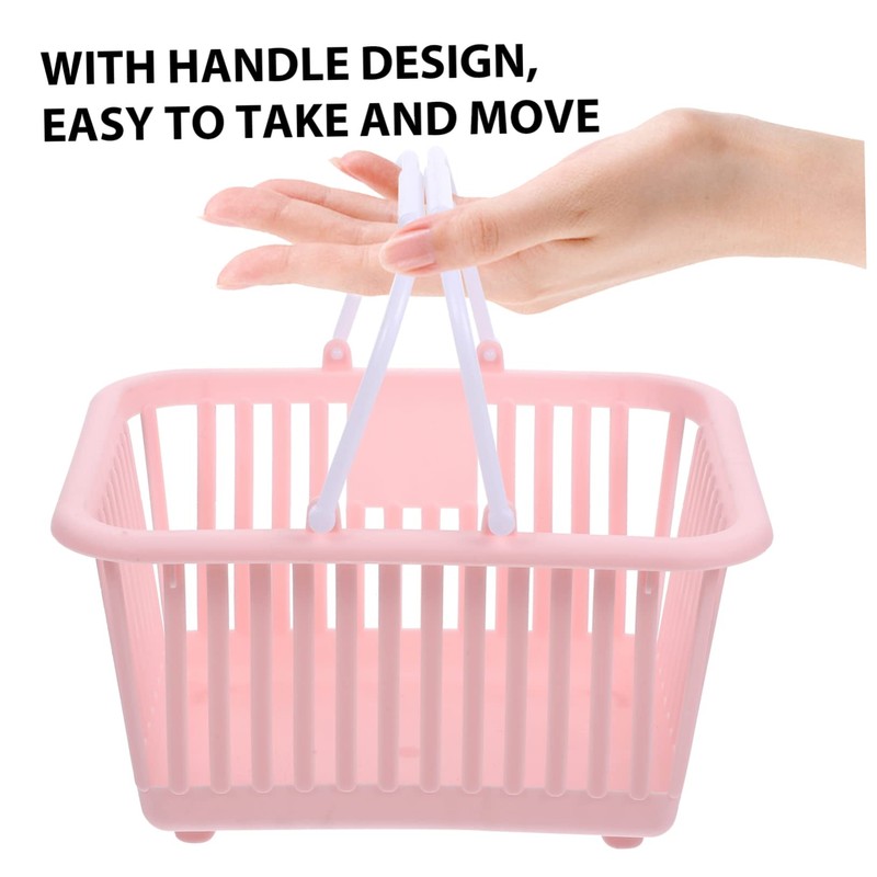 KOMBIUDA 3pcs Small Storage Baskets with Handles Versatile Organizers for