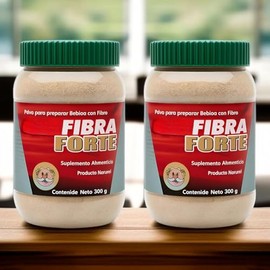 Fibra Forte 300 Polvo Natural Bebida Mezcla Salvado Maguey Algas Marinas Vitaminas Apoyo Digestivo Saciedad Tránsito Intestinal Bienestar Abdominal