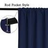 Yakamok 18 Inches Long Blackout Curtain Valances for Kitchen Windows