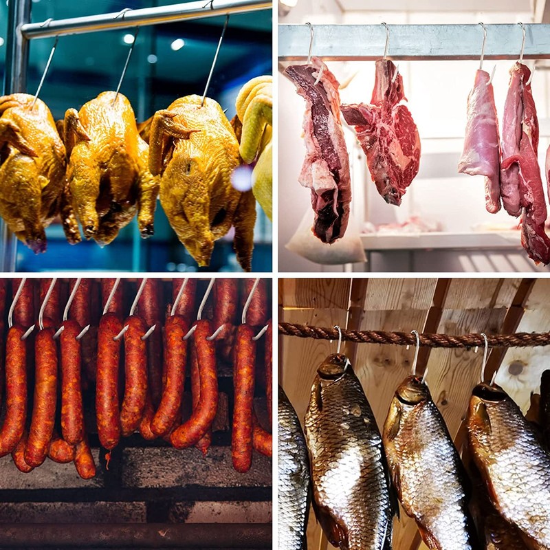 20Pcs 5 Inches Stainless Steel Butcher Hook, Stainless Steel Butcher