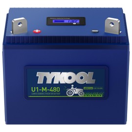 TYKOOL 5X Longer Life,480CCA, Group U1 Lithium LiFePO4 Lawn Mower Battery,Garden Tractor Battery, Fits for Ride on Lawn Tractor and Mower,Compatible with John Deere,Cub Cadet,Craftsman,Toro,Troy-Bilt