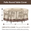 Vailge Round Patio Furniture Covers, 100% Waterproof Outdoor Table Chair
