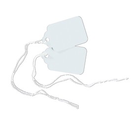 Avery White Marking Tags, Strung, 1-3/4" x 1-3/32", Pack of 100 (11062)