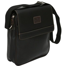 Tassia PU Leather Messenger Bag - Rear External Zipped Pocket