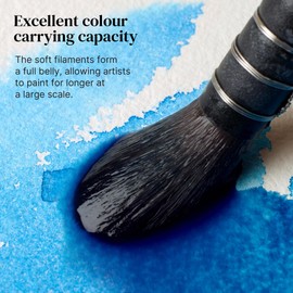 Winsor & Newton 3 Professional Watercolour Synthetic Squirrel Quill Brush, Size