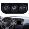 3 in 1 Car Triple Gauge Kit Multifunctional Mechanical Voltmeter