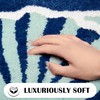 Tyrot Navy Blue Beach Bathroom Rugs Non Slip Washable Cute