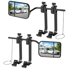 Universal Towing Mirrors Extenders for Towing, Clip-on Towing Mirror Adjustable Convex Rearview Mirrors for Vehicle Car Truck Trailer RV SUV, Side Mirror Extensions for Towing, 2 Pack