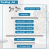 Bonpally Shower Curtain Rod 32-75 Inches Adjustable, Non-Slip Spring Tension