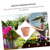 Kisangel 10Pcs Small Terracotta Pots Clay Ceramic Flower Pots Succulent