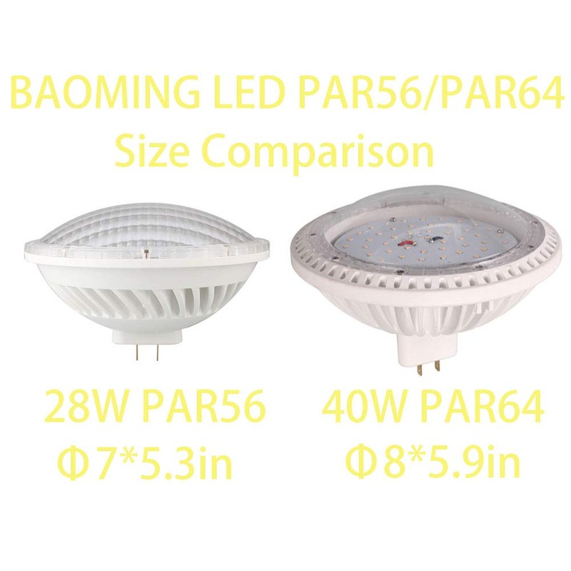 BAOMING PAR64 LED Bulb Replace Traditional 500w PAR64 4000~4500K (Neutral