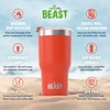 Beast 30oz Red Insulated Reusable Tumbler- BPA Free | Stainless