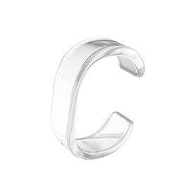 Acrylic Colorful Resin Open Bracelet Geometric Simple Transparent Wide Cuff Bangle for Women Lightweight Colorful Chunky Thick Thin Wide Face Resin Acrylic Cuff Bangle Jewelry-Transparent