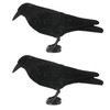 Volein Crow Decoy for Attracting Crows, 2-Pack Plastic Fake Crows