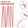 (100 Pack) spray can straws, Replacement Spray Can Extension Straw,Red