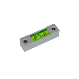 Aluminum alloy small bar level, level bubble, square horizontal bubble, water level ruler, installation hole adjustable head (58 * 15 * 15mm)