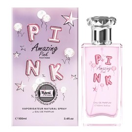 Hybrid & Company Women Amazing Pink Pour Femme Eau De Parfum Vaporisateur Natural Spray 3.4 Fl Oz
