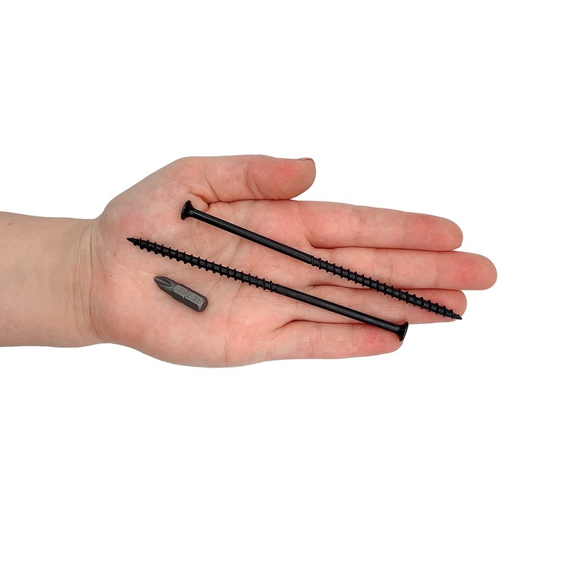 (Pack of 90) Black Phosphate Carbon Steel 4.8 x 120mm