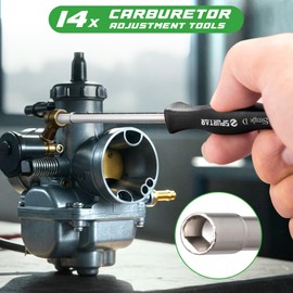 Spurtar 14 PCS Carburetor Adjustment Tool Carburetor Cleaning Kit for Echo STIHL Poulan Husqvarna Carb Adjusting Tool – Small Engine Carb Adjustment Tools for Tuning and Carburetor Cleaning Tools