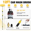 LAANPOLE 12FT Car Wash Brush with Long Handle, Car Cleaning