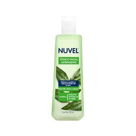 Nuvel Tónico Facial Astringente con Té Verde 235 ml | Limpiador Facial para Piel Grasa o Mixta con Ingredientes Naturales