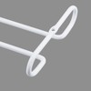 eastbao White 4 Wine Glass Rack Under Cabinet Shelf Glasses