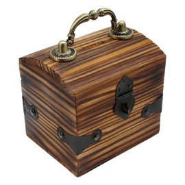 ITOS365 Handicrafted Wooden Antique Money Bank - Coin Saving Box - Piggy Bank - Gifts for Kids, Girls, Boys & Adults