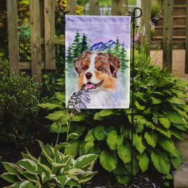 Caroline's Treasures SS8001GF Australian Shepherd Garden Flag Mailbox Flag Decorative Yard Flag Banner Outside Patio Artwork Yard Flower Beds, Garden Size, Multicolor