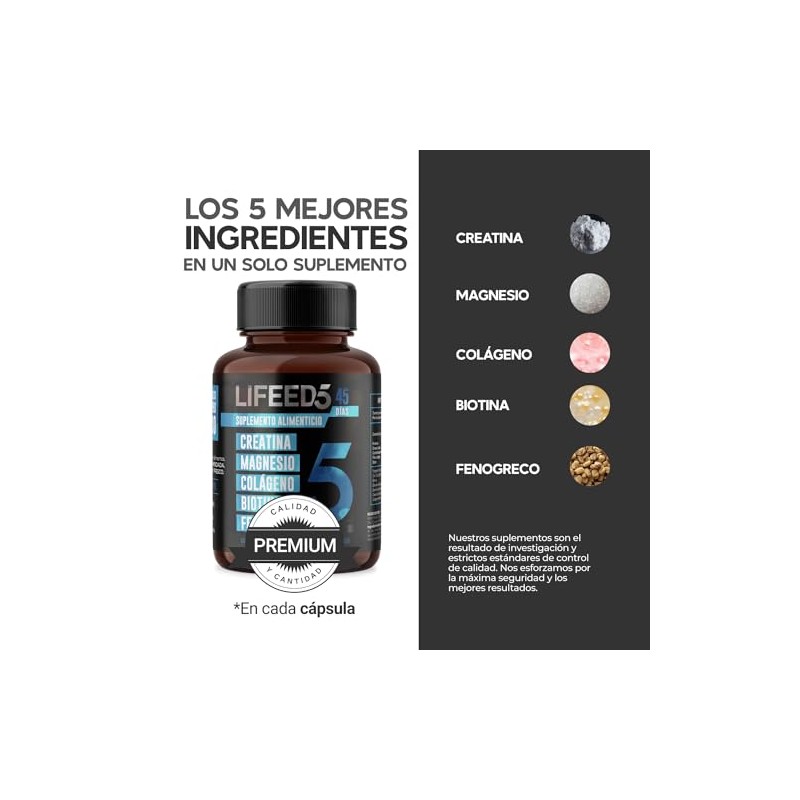 LIFEED Men Suplemento Alimenticio con Vitaminas para Hombres Cpsulas a