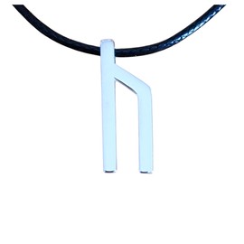 Valhalla Viking Necklace with rune for women and men 925 Sterling Silver - Norse Nordic Celtic Jewelry Protection Amulet (Uruz)