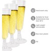 eMKay® Pack of 24 Clear Plastic Champagne Flutes/Glasses 140ml