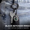 TISUR Titanium Keychain Rings, Split Side Pushing Key Rings Heavy