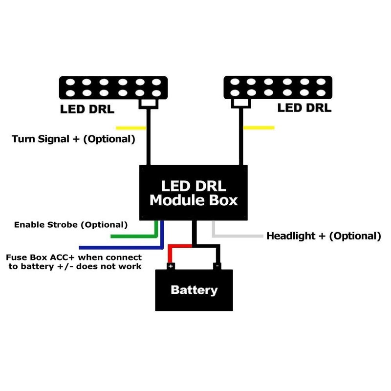 iJDMTOY Universal LED Daylight DRL Automatic ON/Off Controller Module Box