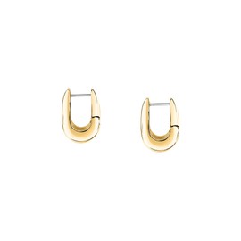 Morellato SAUP18 Women's Gold Steel Hoop Earrings Collection Oval Model, Steel