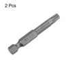 HARFINGTON 2pcs T30 Star 6 Point Screwdriver Bit 1/4" Hex