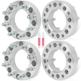 AINTIER 8 Lug Wheel Adapters 8x180 to 8x170 2 inch Fit for GMC Sierra 2500 HD Sierra 3500 HD for Silverado 2500 4X Silver Wheel Spacers Adapters Bore 126mm with 14x1.5 Studs