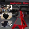 Chelhead -Rubber Axle Stands Universal Heavy Duty Rubber Slotted Frame